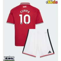 Manchester United Matheus Cunha #10 Replica Home Minikit 2026-27 Short Sleeve (+ pants)